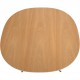 Arne Jacobsen super Ellipse sofabord af eg Ø75 Cm 2016