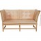 Børge Mogensen Tremmesofa i natur læder 1983