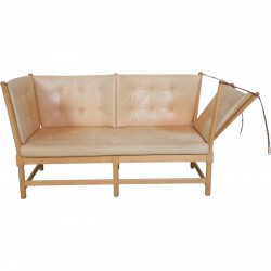 Børge Mogensen Tremmesofa i natur læder 1983
