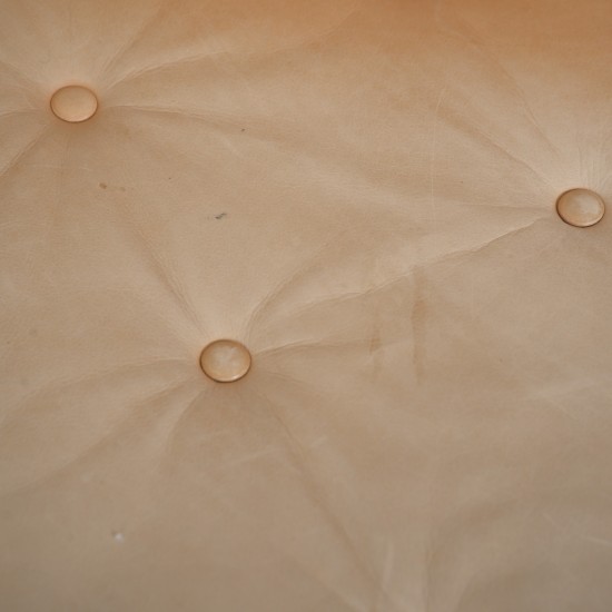 Børge Mogensen Spoke-back sofa in natural leather 1983