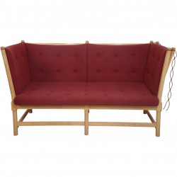 Børge Mogensen Tremmesofa i rødt stof 1973