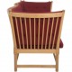 Børge Mogensen Spoke-back sofa in red fabric 1973
