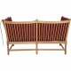 Børge Mogensen Spoke-back sofa in red fabric 1973