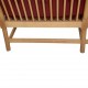 Børge Mogensen Spoke-back sofa in red fabric 1973
