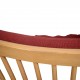 Børge Mogensen Spoke-back sofa in red fabric 1973