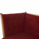 Børge Mogensen Spoke-back sofa in red fabric 1973