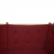 Børge Mogensen Spoke-back sofa in red fabric 1973