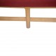 Børge Mogensen Spoke-back sofa in red fabric 1973