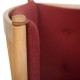 Børge Mogensen Spoke-back sofa in red fabric 1973