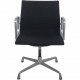 Charles Eames Aluminium EA108 stol i sort hopsak stof 1980'erne