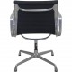 Charles Eames Aluminium EA108 stol i sort hopsak stof 1980'erne