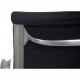 Charles Eames Aluminium EA108 stol i sort hopsak stof 1980'erne