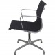 Charles Eames Aluminium EA108 stol i sort hopsak stof 1980'erne