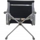Charles Eames Aluminium EA108 stol i sort hopsak stof 1980'erne