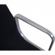 Charles Eames Aluminium EA108 stol i sort hopsak stof 1980'erne