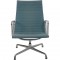 Charles Eames EA116 loungestol i blåt hopsack stof 1980'erne