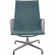 Charles Eames EA116 loungestol i blåt hopsack stof 1980'erne