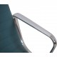Charles Eames EA116 loungestol i blåt hopsack stof 1980'erne