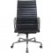 Charles Eames EA119 kontorstol i sort læder