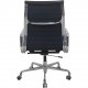 Charles Eames EA119 kontorstol i sort læder