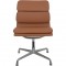 Charles Eames EA205 stol nybetrukket med cognac bizon læder