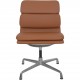 Charles Eames EA205 stol nybetrukket med cognac bizon læder