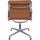 Charles Eames EA205 stol nybetrukket med cognac bizon læder