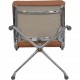 Charles Eames EA205 stol nybetrukket med cognac bizon læder