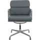 Charles Eames EA208 stol nybetrukket med gråt stof
