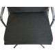 Charles Eames EA208 stol nybetrukket med gråt stof