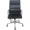 Charles Eames EA219 kontorstol i sort læder 2007