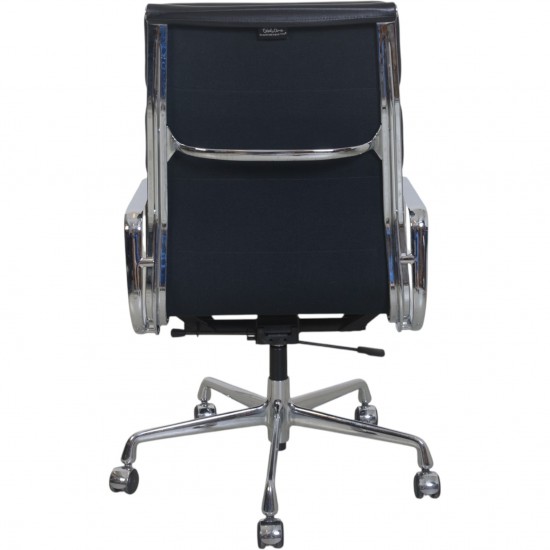 Charles Eames EA219 kontorstol i sort læder 2007