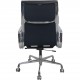 Charles Eames EA219 kontorstol i sort læder 2007