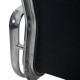 Charles Eames EA219 kontorstol i sort læder 2007