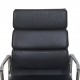 Charles Eames EA219 kontorstol i sort læder 2007