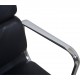 Charles Eames EA219 kontorstol i sort læder 2007