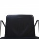 Charles Eames EA219 kontorstol i sort læder 2007