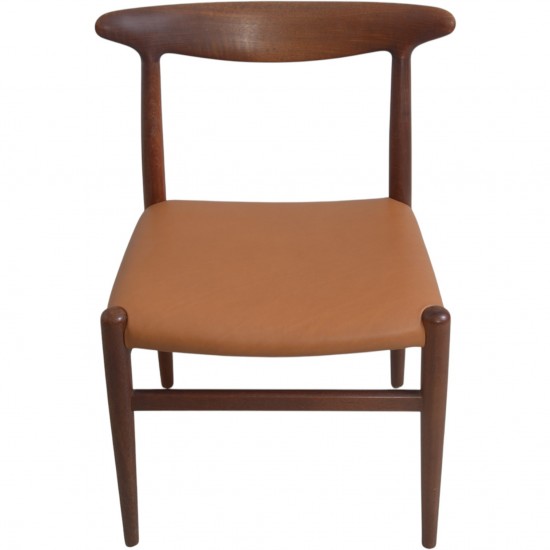 Sæt af 6 Hans Wegner W2 stole i teak 1960'erne