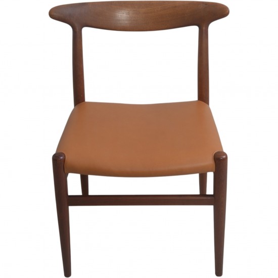 Sæt af 6 Hans Wegner W2 stole i teak 1960'erne