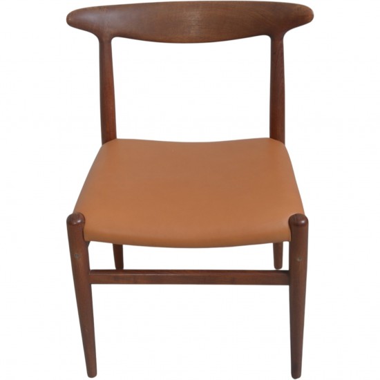 Sæt af 6 Hans Wegner W2 stole i teak 1960'erne