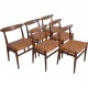Sæt af 6 Hans Wegner W2 stole i teak 1960'erne