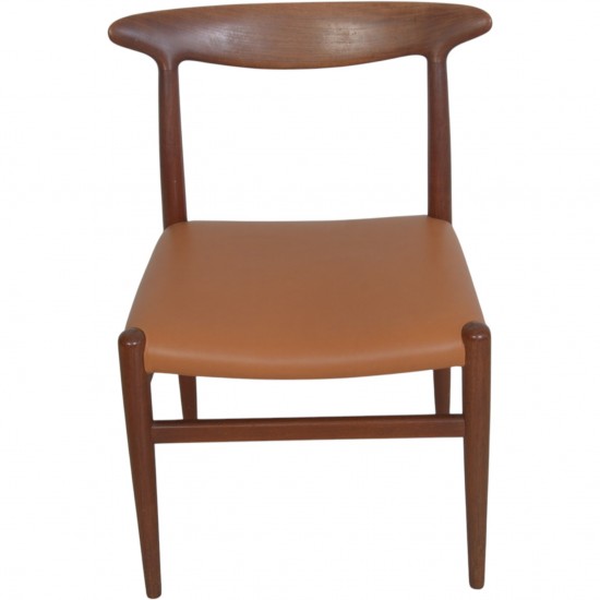 Sæt af 6 Hans Wegner W2 stole i teak 1960'erne