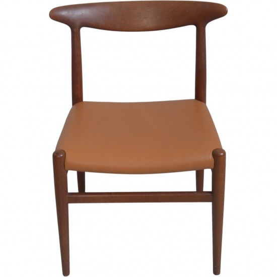 Sæt af 6 Hans Wegner W2 stole i teak 1960'erne