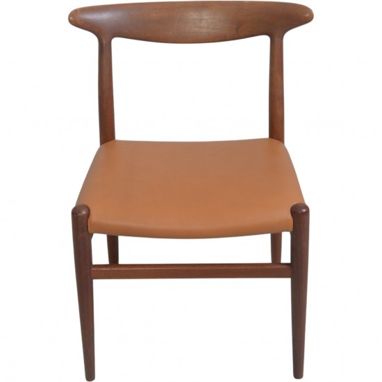 Sæt af 6 Hans Wegner W2 stole i teak 1960'erne