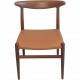 Sæt af 6 Hans Wegner W2 stole i teak 1960'erne