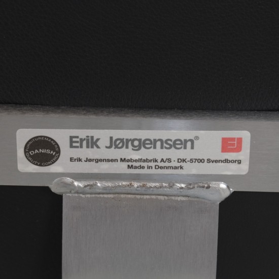 Erik Jørgensen Corona stol i sort læder 2006