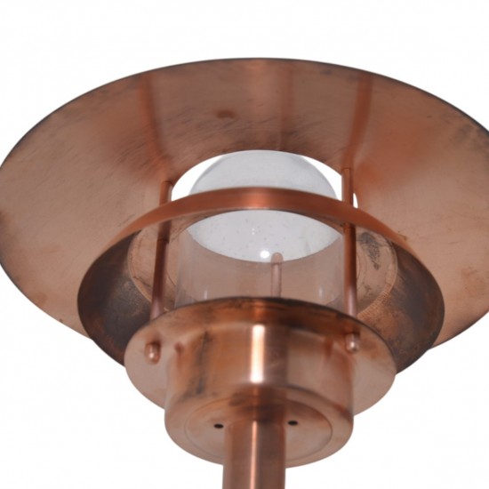 Horn udendørslampe af kobber 2000'erne