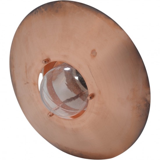 Horn udendørslampe af kobber 2000'erne