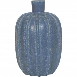 Arne Bang blue vase model 1 height: 14 Cm