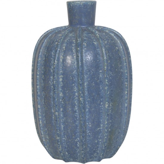 Arne Bang blue vase model 1 height: 14 Cm